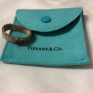 Tiffany & Co. Heart mesh ring